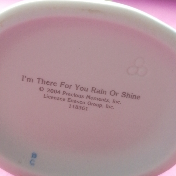 Precious moments "I'm there for u rain or shine" figurine, discontinued collecta - Picture 6 of 7